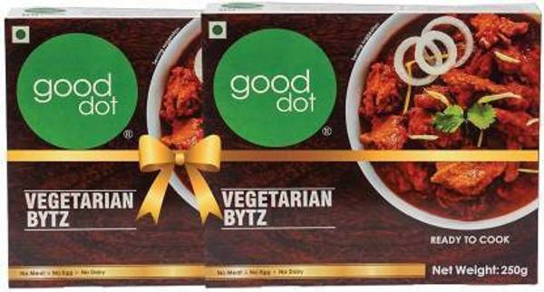RCM Vegetarian Bytz (Pack of 2) - Vegan Plant Based Meat - Mock Meat (No Egg, No Meat and No Dairy) 500 g (Pack of 2) 500 g