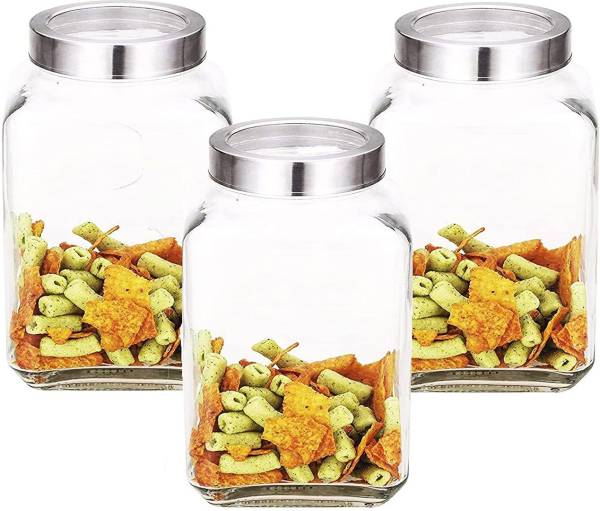 JAJOD Glass Grocery Container - 3000 ml