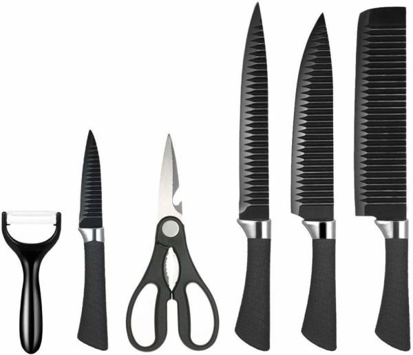 kroywen Chef Knife Set for Kitchen, Sharp Stainless Steel Non-Stick 6 Pieces Knife Sets Kitchen Tool Set