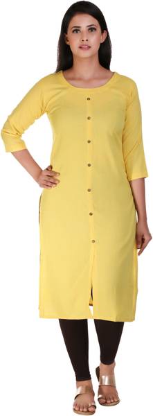 MUKHAKSH Women Solid A-line Kurta