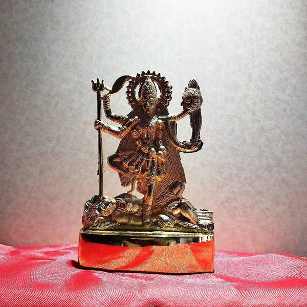 ADIYOGI decor Goddess Maa Kali Statues Idol for Temple, Home Office Decor Car Dashboard Decorative Showpiece - 12 cm