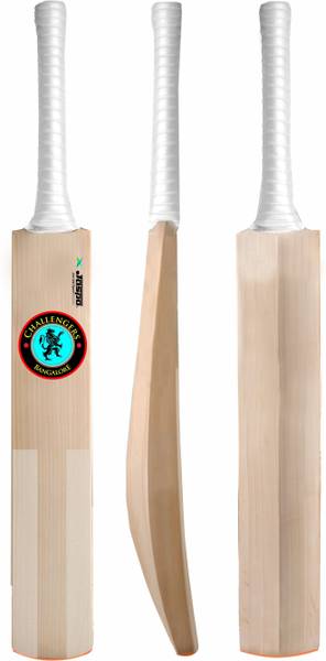 Jaspo Club-Craze Challengers Banglore Full Size Cricket Bat Singapore Cane Handle Kashmir Willow Cricket Bat
