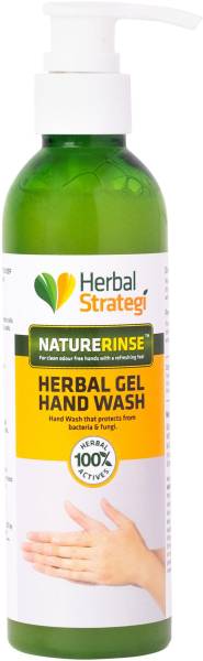 HERBAL STRATEGI Herbal Gel Hand Wash Hand Wash Bottle + Dispenser