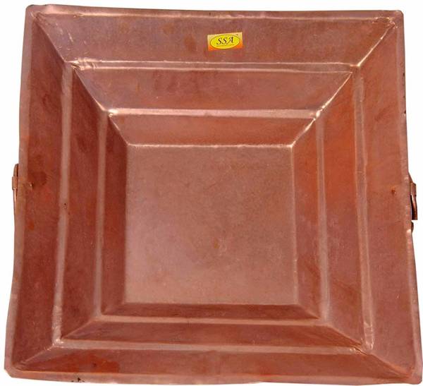 Shivshakti Arts Copper hawan Kund | Yagya Kund | Poojan Home - Temple, Ritual Pooja Pourpose, Indian Cultural Religious Item (Big Heavy Gauge, Extra L...