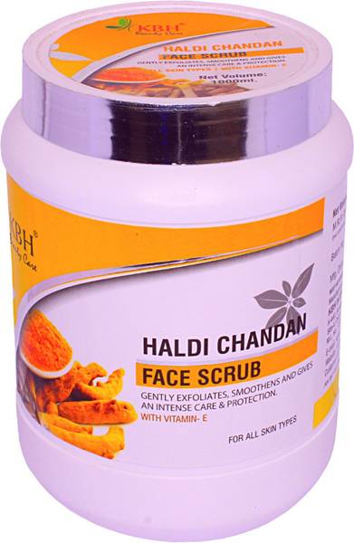 kbh Haldi Chandan Face Scrub 1Kg Skin Brightening Scrub with Vitamin E