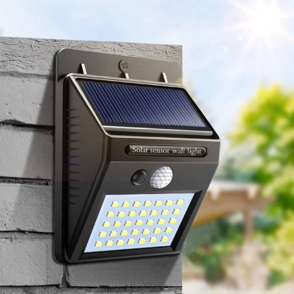 Goodsmaze Waterproof Solar Wireless Security Motion Sensor LED Night Light for Home Solar Light Set
