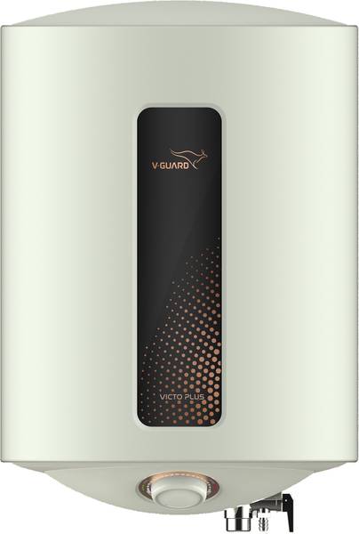 V-Guard 15 L Storage Water Geyser (Victo Plus 15 Litre with Safe Shock Module, 5 Star, White)