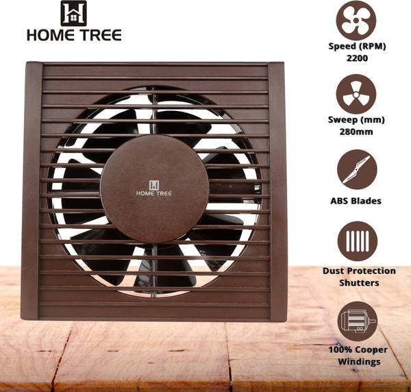Home Tree Ultra 6 inch New Ventilation fan 5 Star 150 mm 7 Blade Exhaust Fan