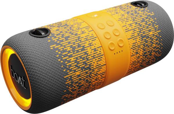 boAt Stone 1200F with upto 9 Hours Battery, IPX7 and RGB LEDs 14 W Bluetooth Speaker  (Grey Hound, Stereo Channel)