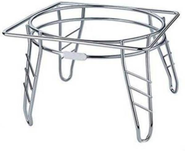 PRL TRADERS Matka Kitchen Rack Steel Stainless Steel Matka Stand Made From S.S Wire With Nickle Chrome Finished That Could Store Or Adjust A Matka & P...