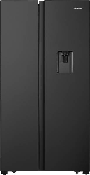 Hisense 564 L Frost Free Side by Side Inverter Technology Star Refrigerator  (Black, RS564N4SBNW)