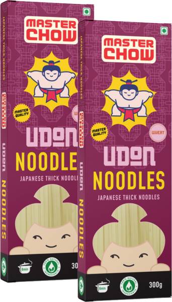 MasterChow Udon Noodles Pack (Pack of 2) | No Artificial Color | Made in Small Batches | Fresh From the Kitchen | Get Restaurant Style Taste in Just 1...