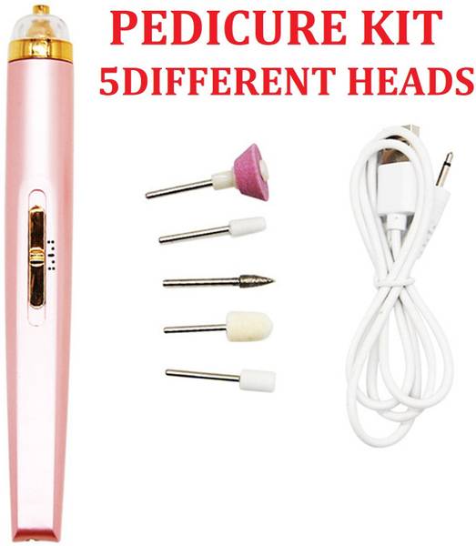 Flying monk 5 in 1 Nail Manicure Machine UV LED Gel Polish Remover Nail Drill Milling Cutter Nail Buffer Polish Remover Grooming Kit Nail Art Pedicure...