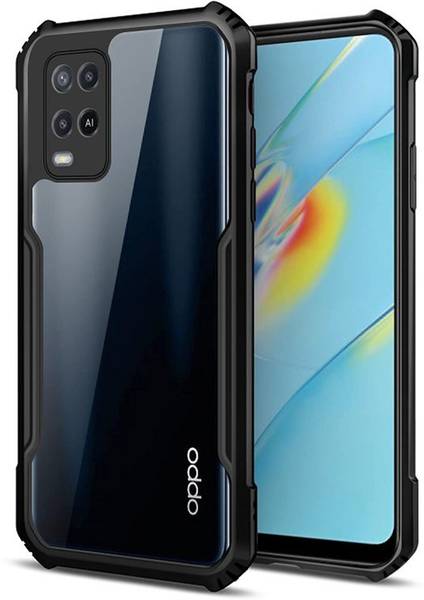 SESS XUSIVE Back Cover for Shockproof Crystal Clear Protective Design Transparent Back Cover Case For Oppo A54