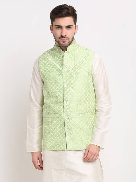 Jompers Sleeveless Embroidered Men Jacket