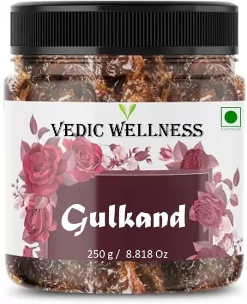 Vedik Wellness Natural Gulkand / Pushkar Gulkand (jar pack) / Rose Petal Jam / Rose Jam 400 g