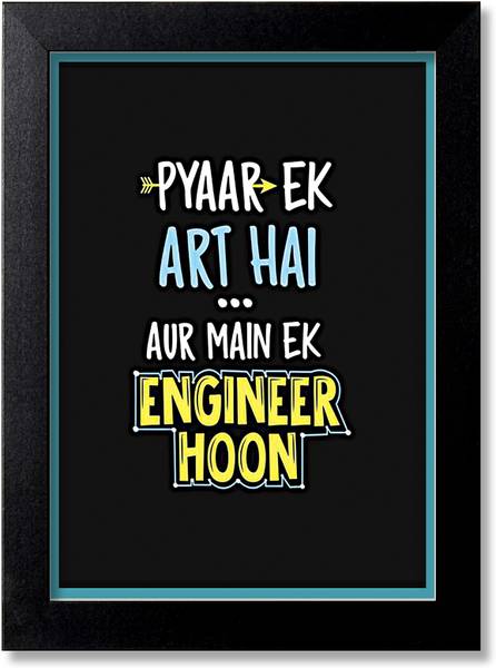 Blue Nexus Desi Quotes Swag Quotes,Funny Quotes Motivational Quotes Wall Poster with Wall Frame Wall Stickers Room Art Poster_FBNWPQ87 Digital Reprint...