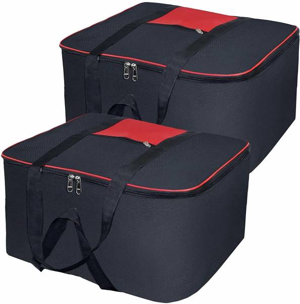 AUCRAFTSHOME Storage Bag Moisture Proof Cloth Organizer For Saree,Luggage,Toys Garment Cover Storage Bags Storage Bags for Blanket, Sarees ,Toys, Clot...