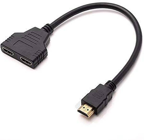 microware TV-out Cable HDMI Splitter 1in2 Out 4K HDMI Splitter for Dual Monitors High Speed HDMI Cable