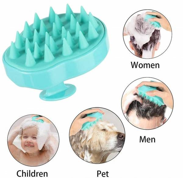 Ultivera Hair Scalp Massager Scrub Shampoo Brush Ultra Long Soft Silicone for Men Women
