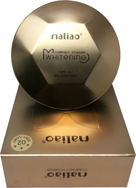 maliao Whitening Oil Free Long Lasting Compact Powder White Ivory Compact