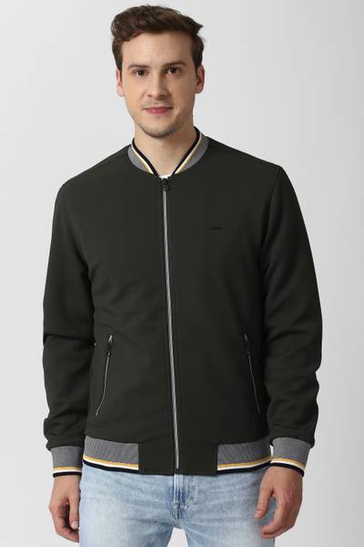 Peter england university full sleeve solid deals men jacket