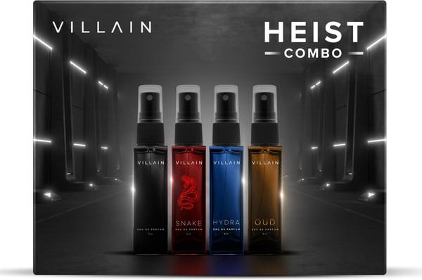 VILLAIN Heist Combo - 4 x 8ml | Premium Perfume Gift Set For Men | Eau De Parfum | Long Lasting Fragrance | Luxury Gift Kit Eau de Parfum  -  32 ml  (For Men)