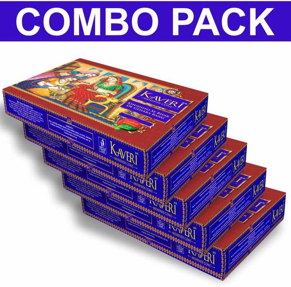 Kaveri Organic Mehendi Cone For Bridal Hands Design & Festivals and Special Occasions With Pure Leaves of Natural Henna (Pack of 5) Natural Mehendi