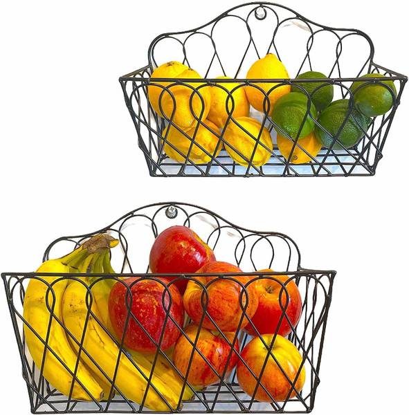 EzzuCrafts Iron Fruit & Vegetable Basket