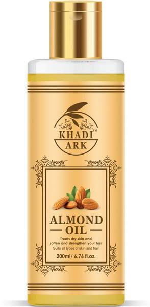 Khadi Ark Almond Oil (Badam ka Tail) enriched with 10X Vitamin E Oil