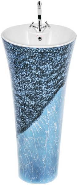 clayplus CLAY PLUS 15 INCH DIAMETER 31 INCH HEIGHT PREMIUM DESIGNER PEDESTAL WASH BASIN Pedestal Basin