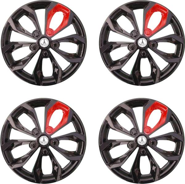 Jetnix Dual Color Black Red 12 inch Tyre Sport Rim cover Wheel
