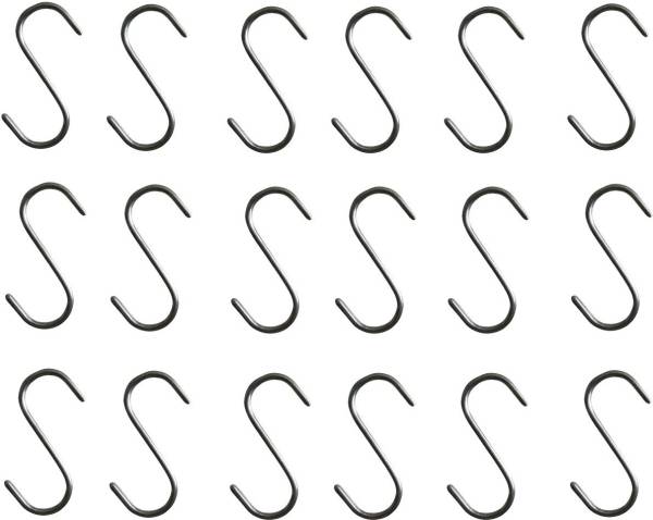 Q1 Beads 18 Pack Stainless Steel S Hooks 2" inch Heavy Duty Hook for Hanging in Kitchen Cutlery Hanging, Bathroom ,Shop,Showroom ,Storage Room ,Office...