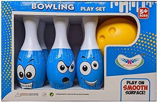 KT BROTHERS Bowling Play Set 6 Pins & 1 Ball Play Set for Kids Boys and Girls Indoor/Outdoor Game. Bowling
