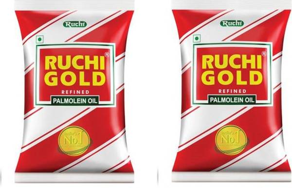 Ruchi Gold GOLD PALM REFINED OIL 1L Palm Oil Pouch