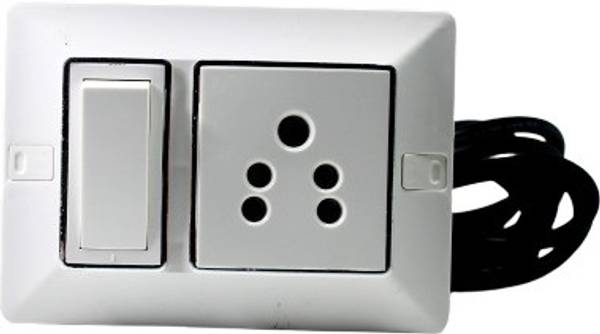 Switchboard Extensor Single JELECTRICALS One Socket and One Switch extension board 1 Socket ...