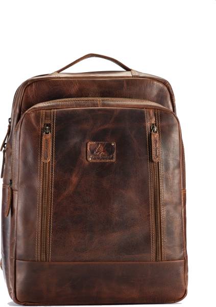 Picco Massimo Premium Leather Work/Laptop Backpacks | Ample Storage Features | Padded Back Panel | Multiple Pocket Sleeves | Multifunctional Utility |...