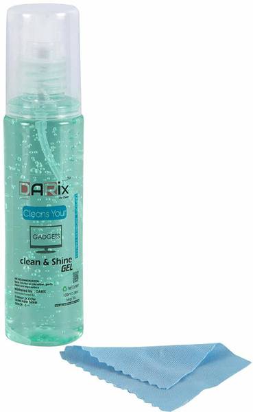 mollie Darix Cleaning Spray Gel Includes Cloth for Computers, Laptops, Mobiles, iPad Screens Camera Lens Glasses Sunglasses TV Screens LED LCD Screens...