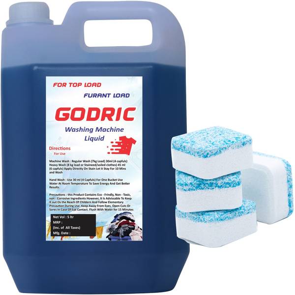 Godric Store Washing Machine LIquid Detergent For Top Load And For Front Load Extra Washing Machine laundry Ball Pack Of Four Multi-Fragrance Liquid D...