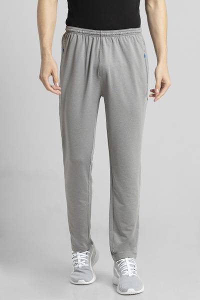 VAN HEUSEN Performance Swift Dry And 4 Way Stretch Solid Men Grey Track Pants