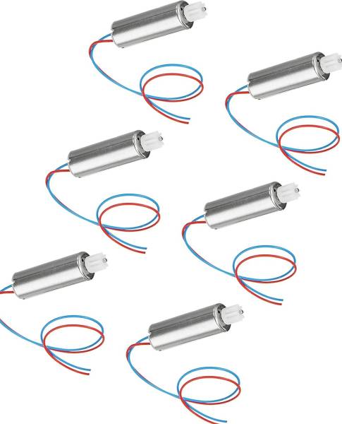 INVENTO 6pcs 3.7V 8x20mm 820 Micro Coreless High Speed DC Motor with 11 teeth Plastic Gear mounted for Quadcopter Helicopter Tiny Toy Drones Automotiv...