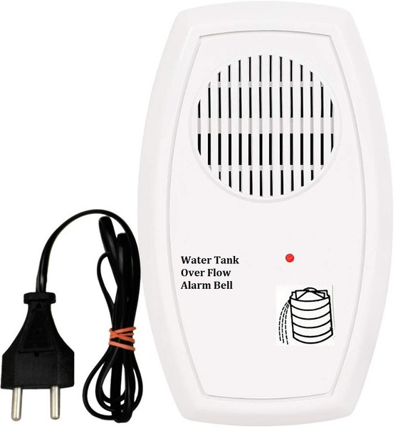 AIMERS Water Alarm Bell/ Water Tank Overflow Alarm Bell with Hindi & English Voice Announcement and Loud Sound Wired Sensor Security System