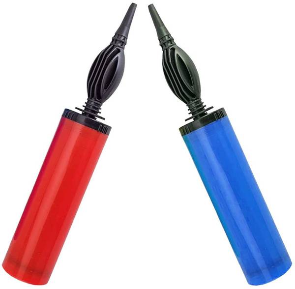 RJV Global Solid 2 Air Balloon Pumps for Balloons and Inflatable Party Accessory (Size 28cm) Balloon
