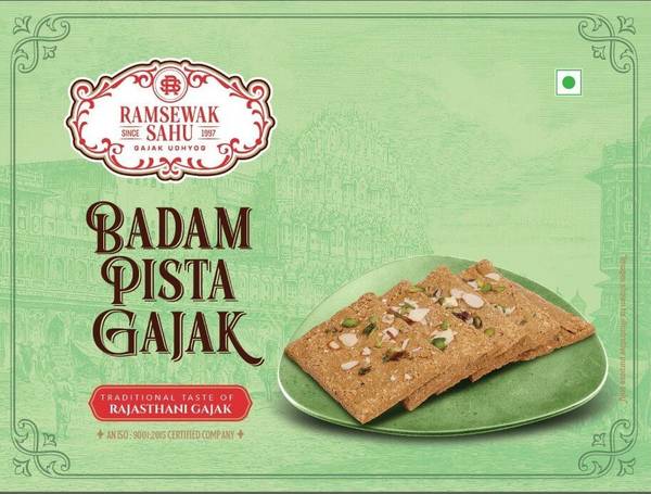 ramsewak sahu gajak udhyog Sahu Special Badam Pista Gajak 500gm Box Box