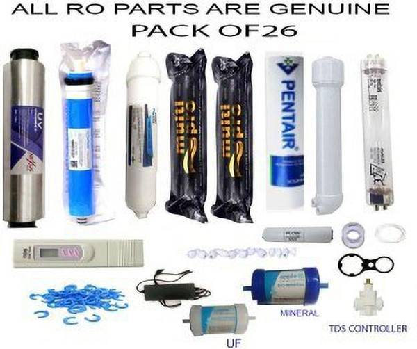colorsole VONTRON SERVICE KIT RO ORIGINAL SPARE PARTS 80 GPD MEMBRANE , CARBON FILTER , MEM HOUSING , PRE FILTER... Pleated Filter Cartridge