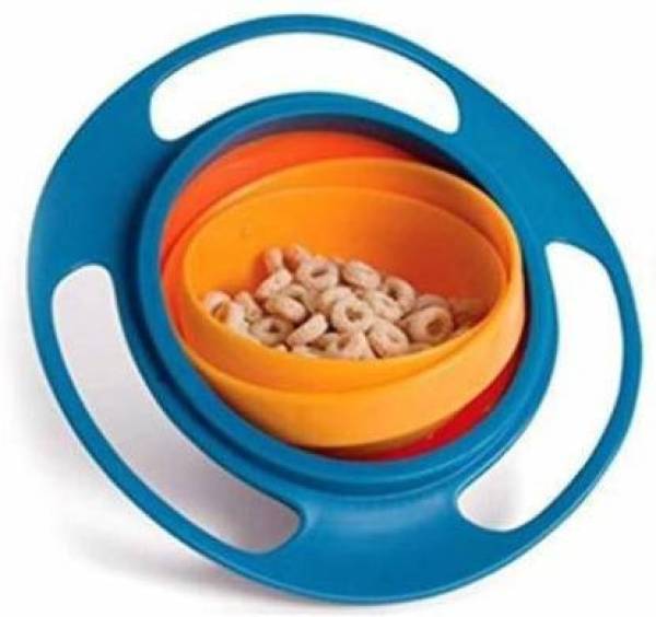 HomeSign Kids Magic Bowl Universal 360 Rotate Funny Toys Baby Gyro Feeding Toy Bowl Dishes Kids Boy Girl Spill Proof Bowl - BPA Free Plastic