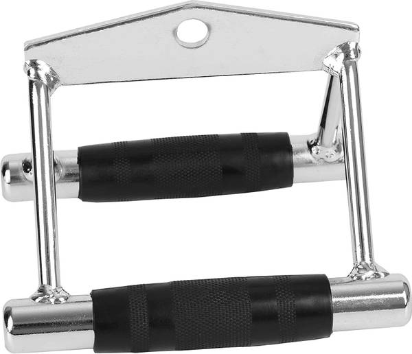 Black Mountain Grip Rowing Handle Cable Machine Attachment for Gym, V Bar Cable Attachment Multi-training Bar