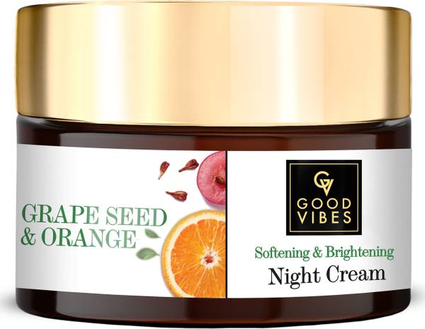GOOD VIBES Softening + Brightening Night Cream - Grape Seed + Orange