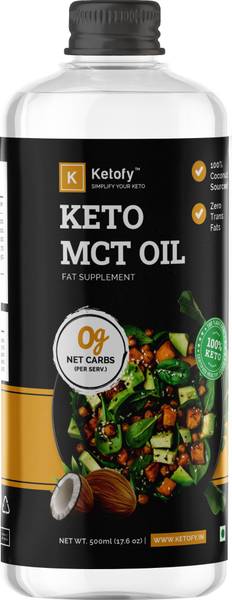 Ketofy Keto MCT Oil (500ml) | Sourced from Pure Coconut | Weight Management