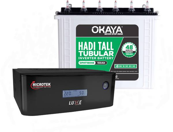 OKAYA OPHT18048 +LUXE SW 1400 Tubular Inverter Battery